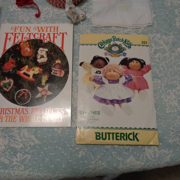 RETRO VELVETEEN BLK PURSE PIE SERVER CABBAGE KID PATTERN FELT FUN POODLE… - Picture 8 of 14